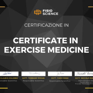 Certificazione-Esercizio-terapeutico Certificate in Exercise Medicine