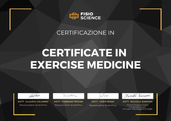 Certificazione-Esercizio-terapeutico Esercizio Terapeutico: Corso Base