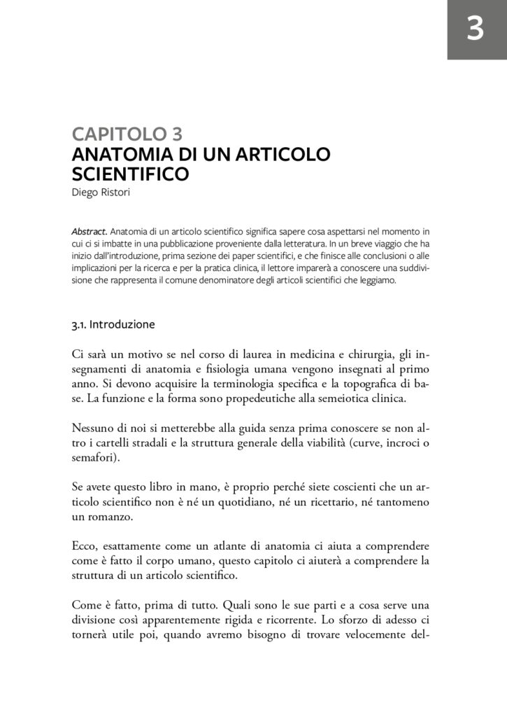 anatomia articolo scientifico