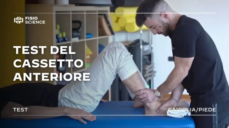 test cassetto anteriore caviglia